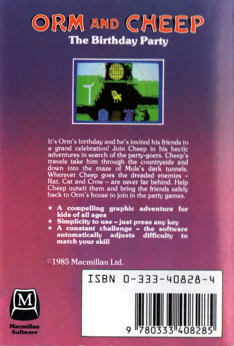 Orm and Cheep : The Birthday Party - Dos