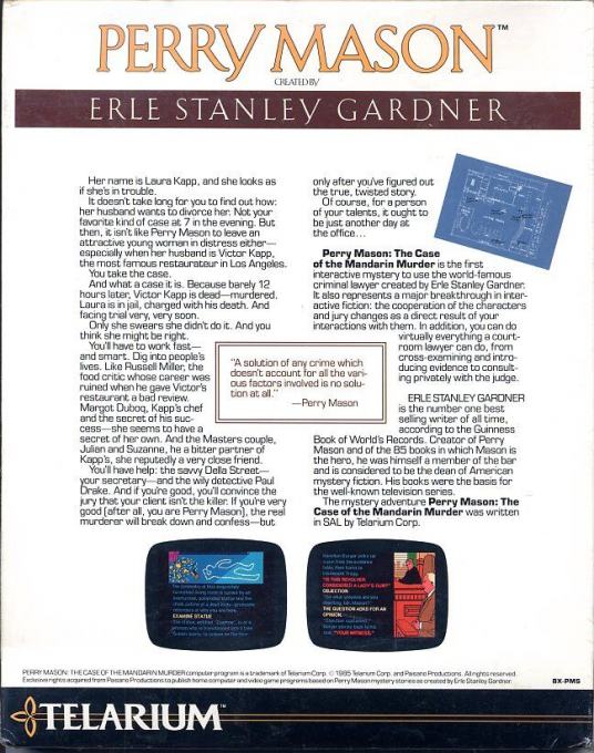 Perry Mason : The Case of the Mandarin Murder - Dos