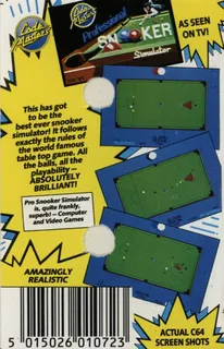 Professional Snooker Simulator dos