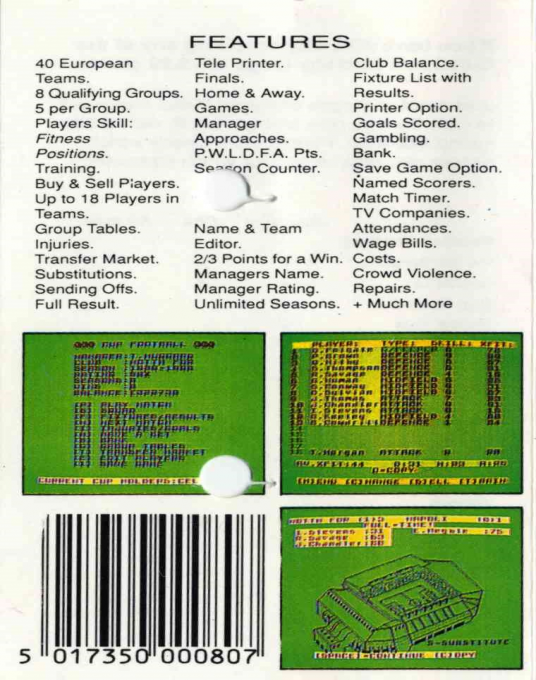 Professional Soccer - Dos