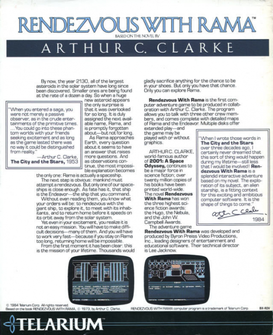 Rendezvous with Rama - Dos