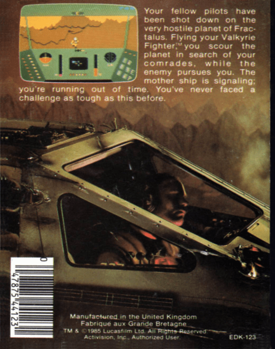 Rescue on Fractalus! - Dos