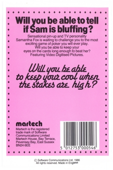 Samantha Fox Strip Poker - Dos