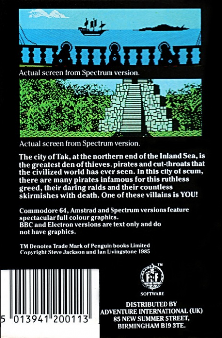 Seas of Blood (Adventure International) - Dos