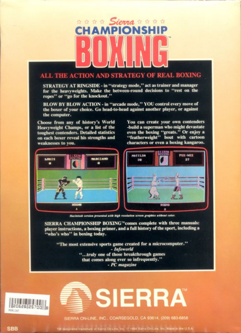 Sierra Championship Boxing - Dos