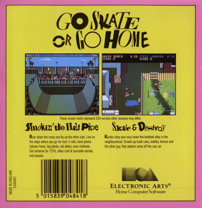 Skate or Die! - Dos