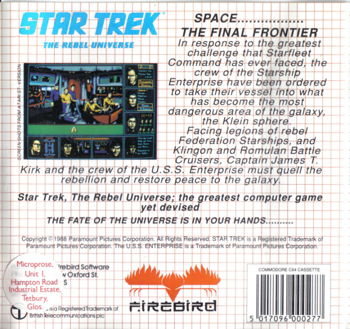 Star Trek : The Rebel Universe - Dos