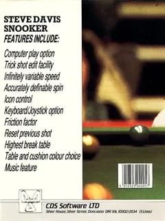 Steve Davis Snooker dos