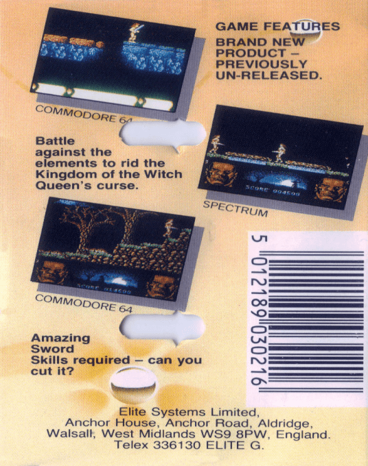 Storm Warrior (Elite / Encore) - Dos