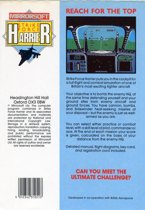 Strike Force Harrier dos