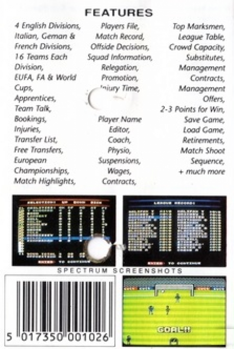 Striker Manager - Dos