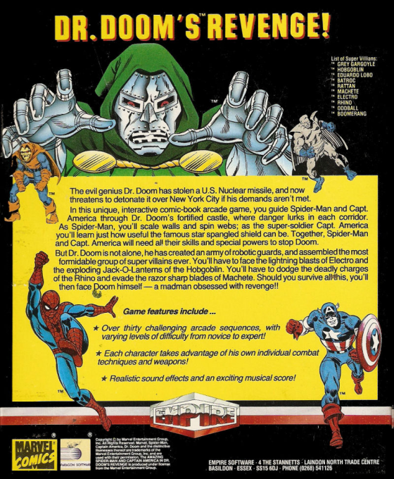 The Amazing Spider-Man and Captain America in Dr. Doom's Revenge! - Dos