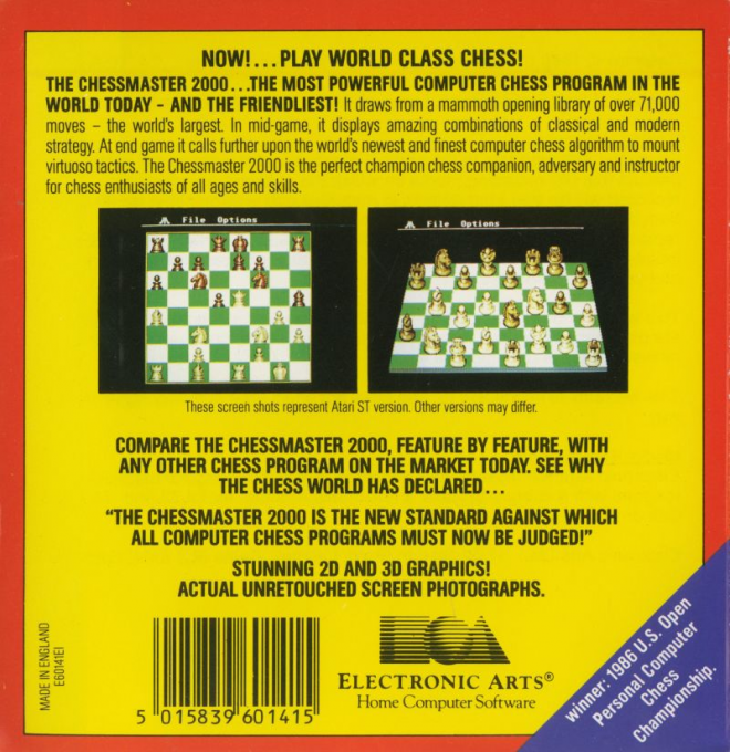The Chessmaster 2000 - Dos