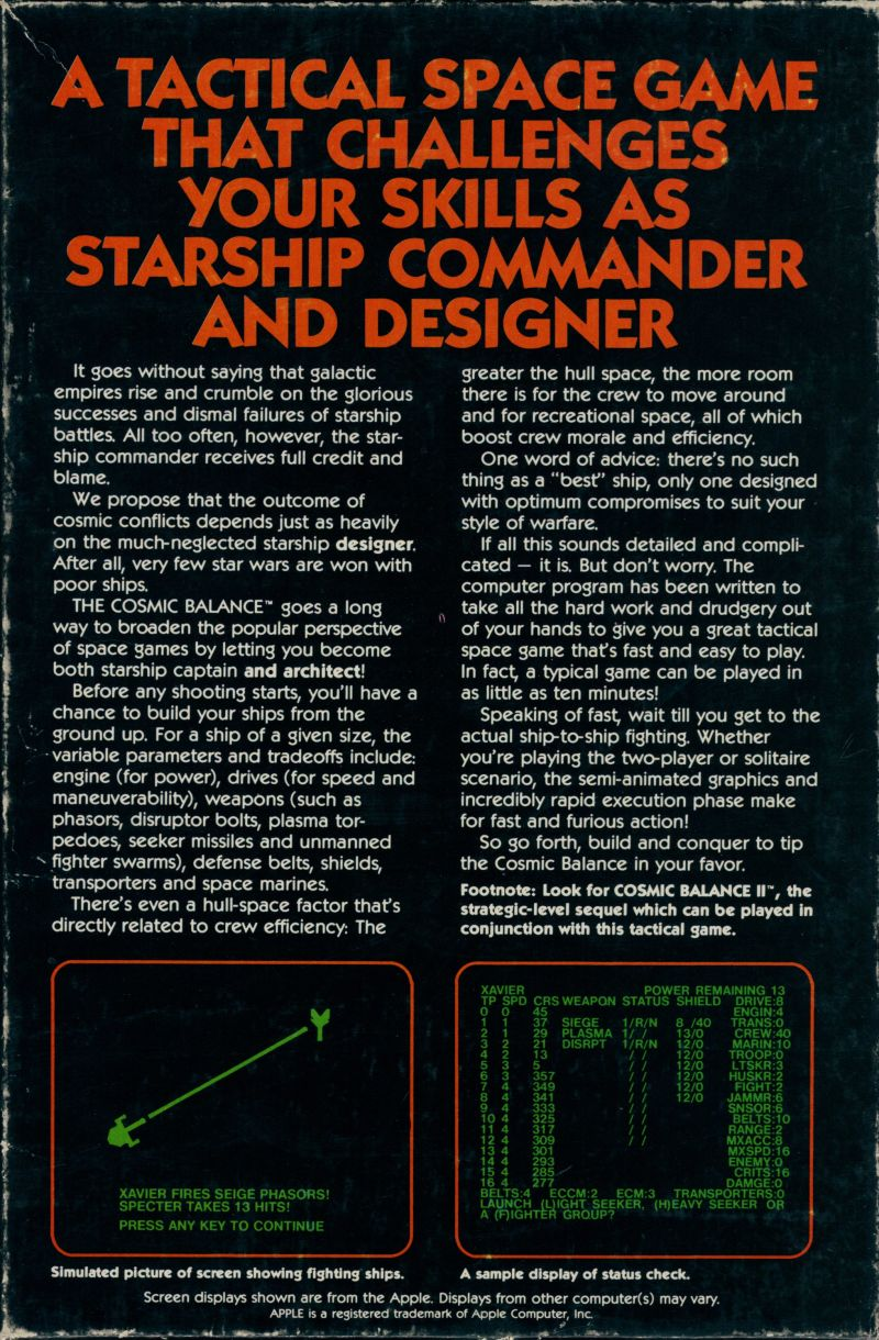 The Cosmic Balance - Dos