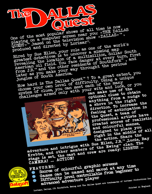 The Dallas Quest - Dos