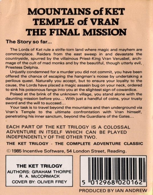 The Ket Trilogy - Dos