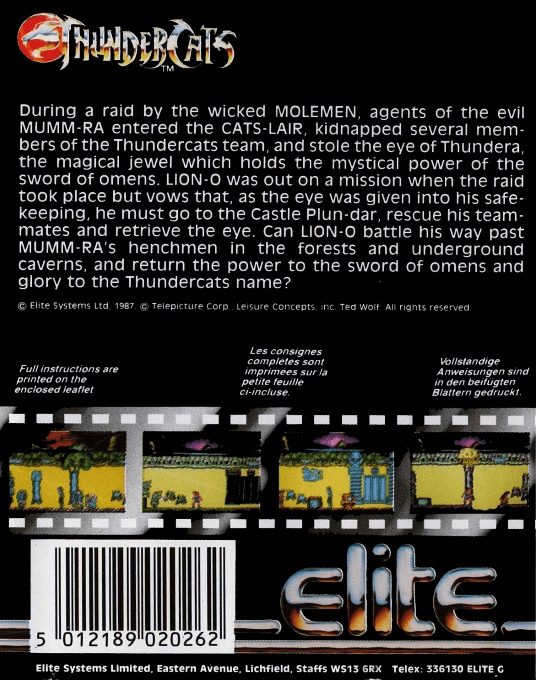 ThunderCats : The Lost Eye of Thundera - Dos