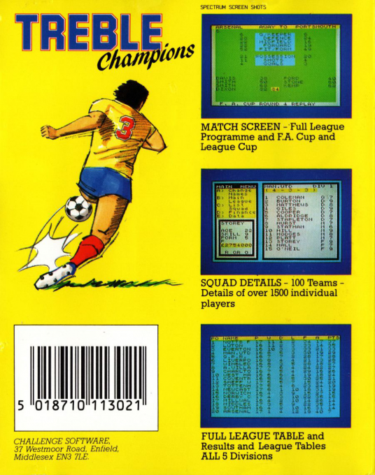 Treble Champions - Dos