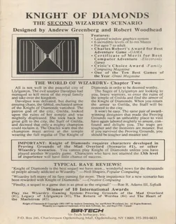 Wizardry : Knight of Diamonds dos