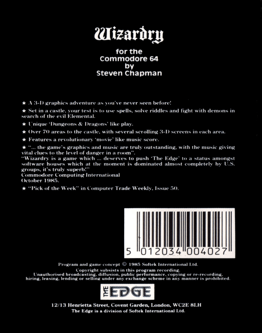 Wizardry - Dos
