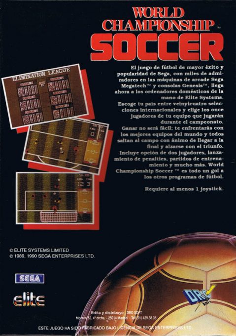 World Championship Soccer - Dos