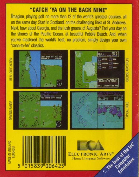 World Tour Golf - Dos