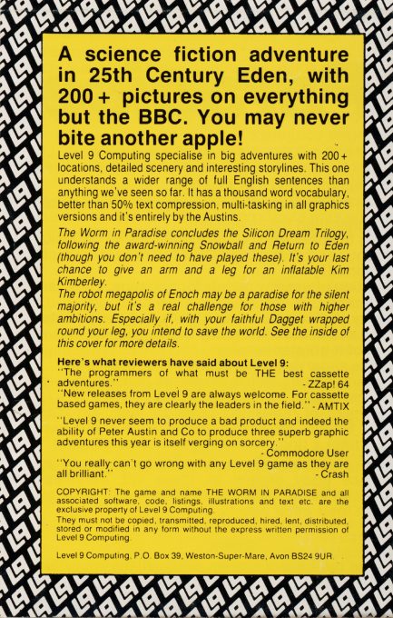 Worm In Paradise, The - Dos