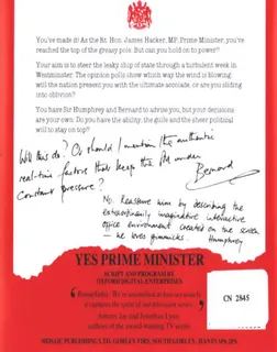 Yes, Prime Minister dos