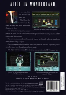 Alice Au Pays Des Merveilles dos