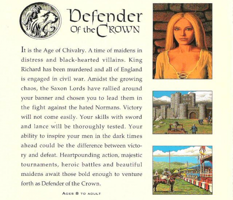 Defender Of The Crown - Dos