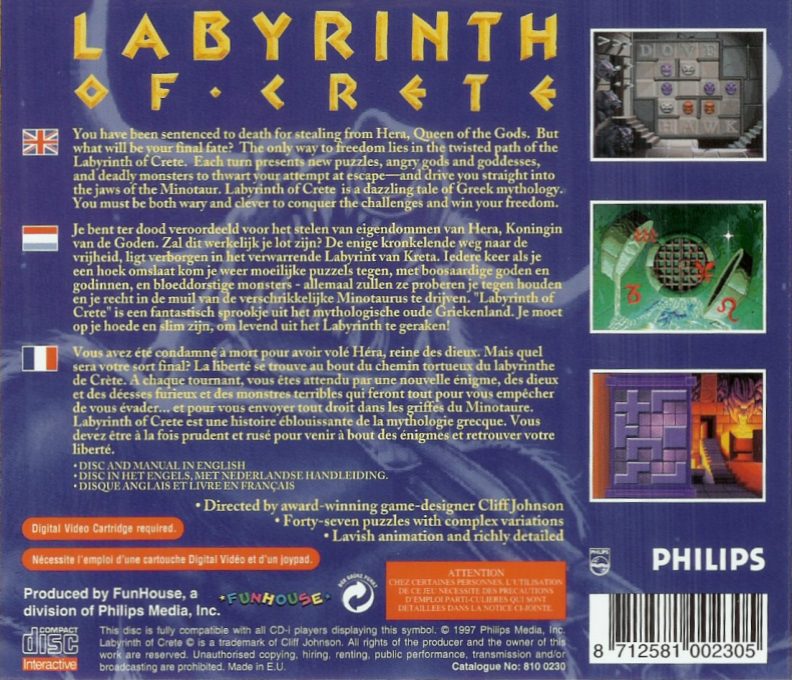 Labyrinth Of Crete dos