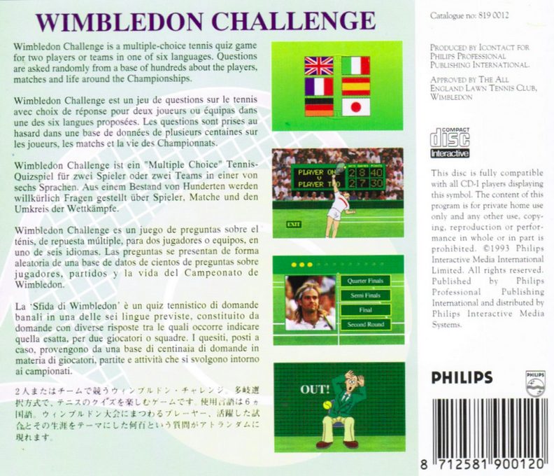 Wimbledon Challenge - The Official Wimbledon Quiz Game dos