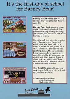 Barney Bear Goes To School dos