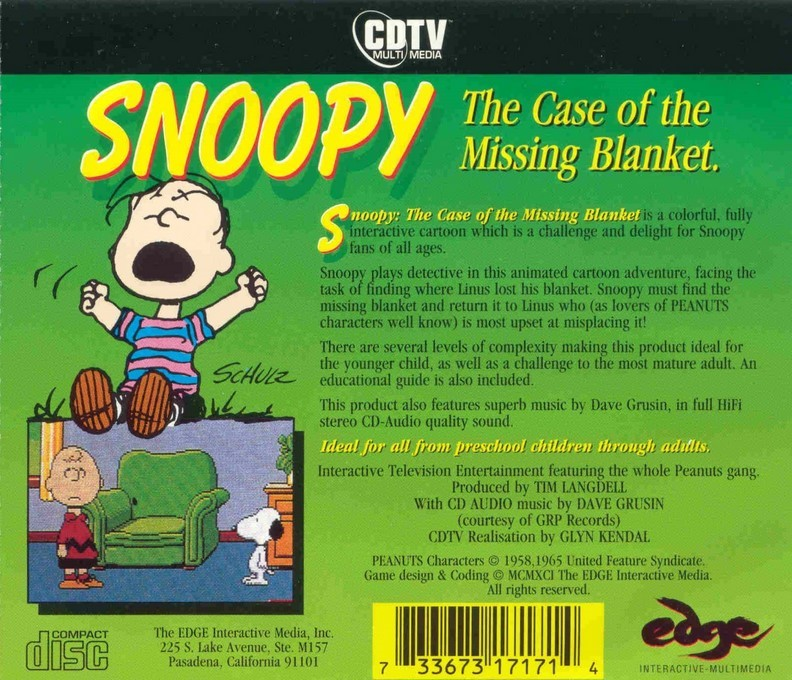 Snoopy - The Case Of The Missing Blanket - Dos