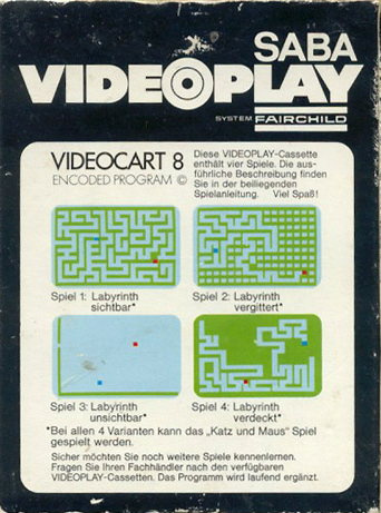Videocart-10: Maze -Jailbreak - Blind Man's Bluff - Trailblazer - Dos