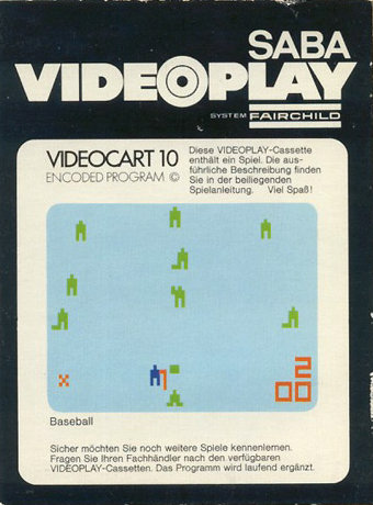 Videocart-12: Baseball - Dos