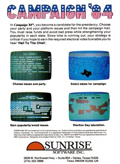 Campaign '84 dos