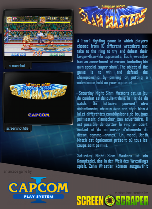 Saturday Night Slam Masters - Dos