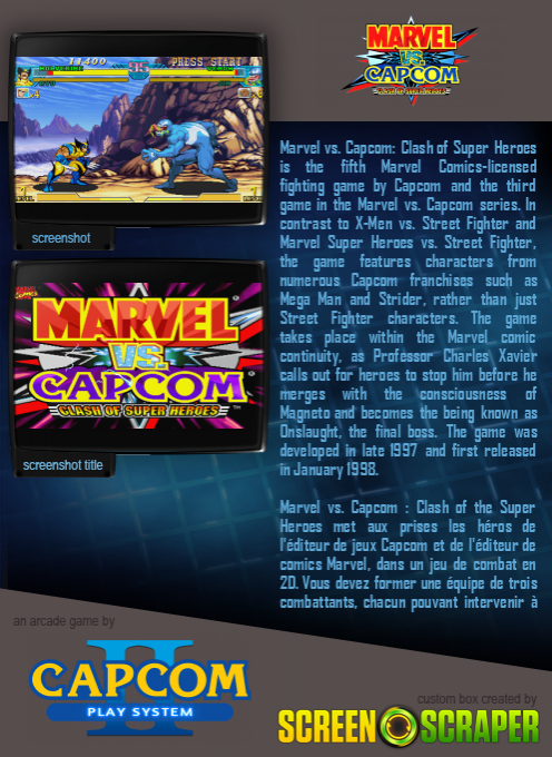 Marvel vs. Capcom : Clash of Super Heroes - Dos