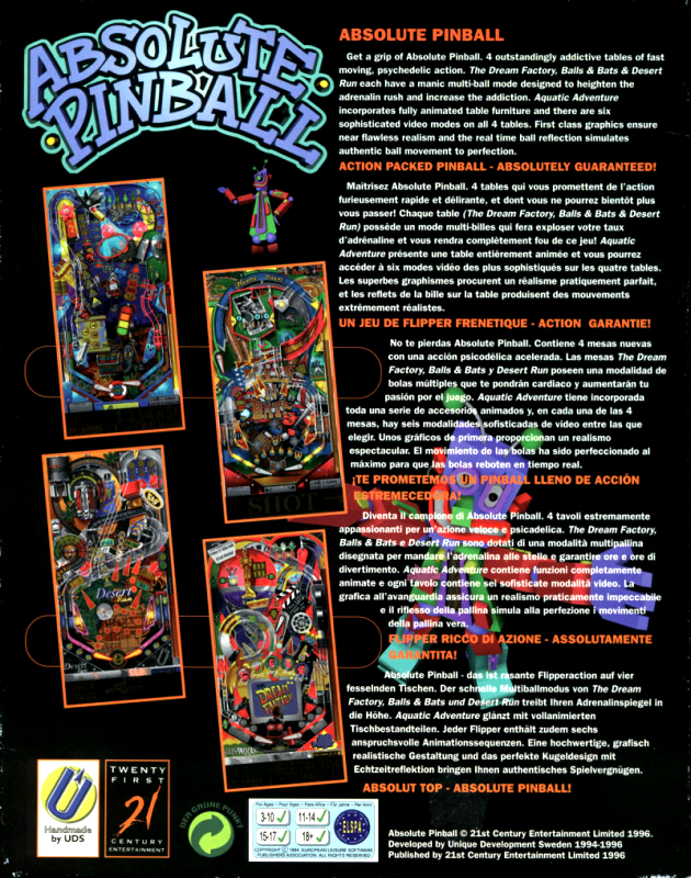 Absolute Pinball - Dos