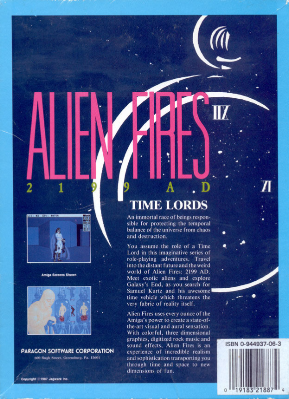 Alien Fires 2199 AD dos