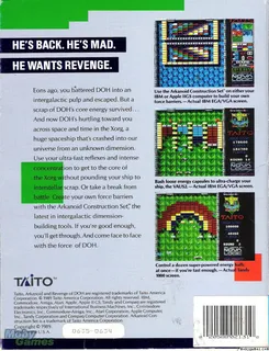 Arkanoid II : Revenge of Doh dos