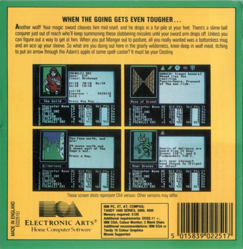 Bard's Tale II - The Destiny Knight - Dos