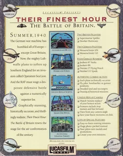 Battle Of Britain 1940 Their Finest Hour dos