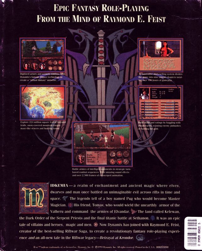 Betrayal at Krondor dos