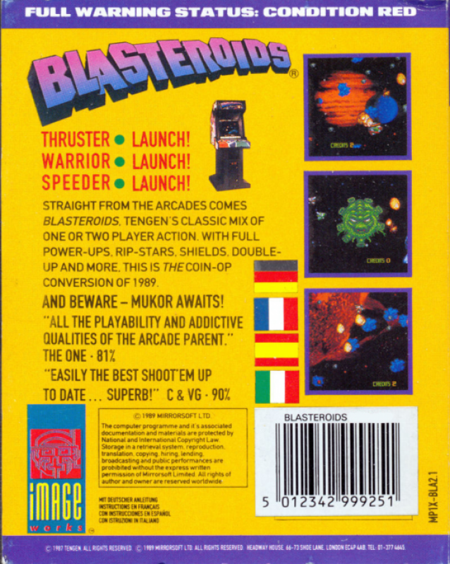 Blasteroids - Dos