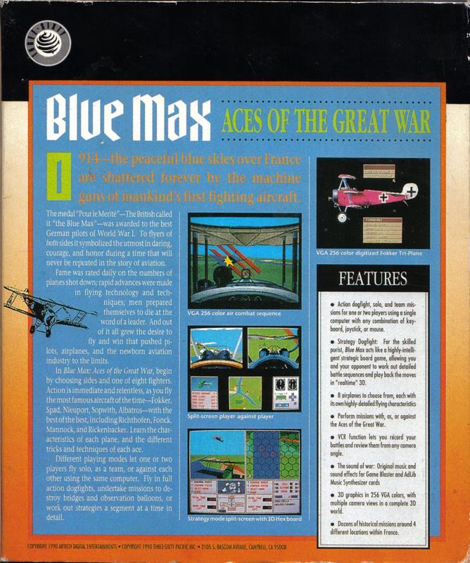 Blue Max : Aces of the Great War - Dos
