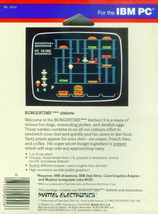 BurgerTime - Dos