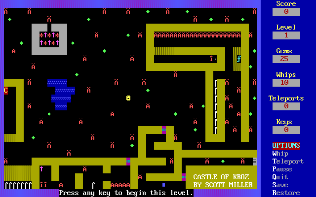 Castle of Kroz