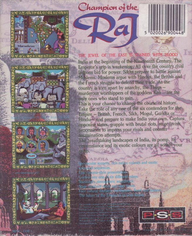 Champion Of The Raj - Dos